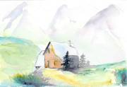 petit chalet dans la montagne par Regis 